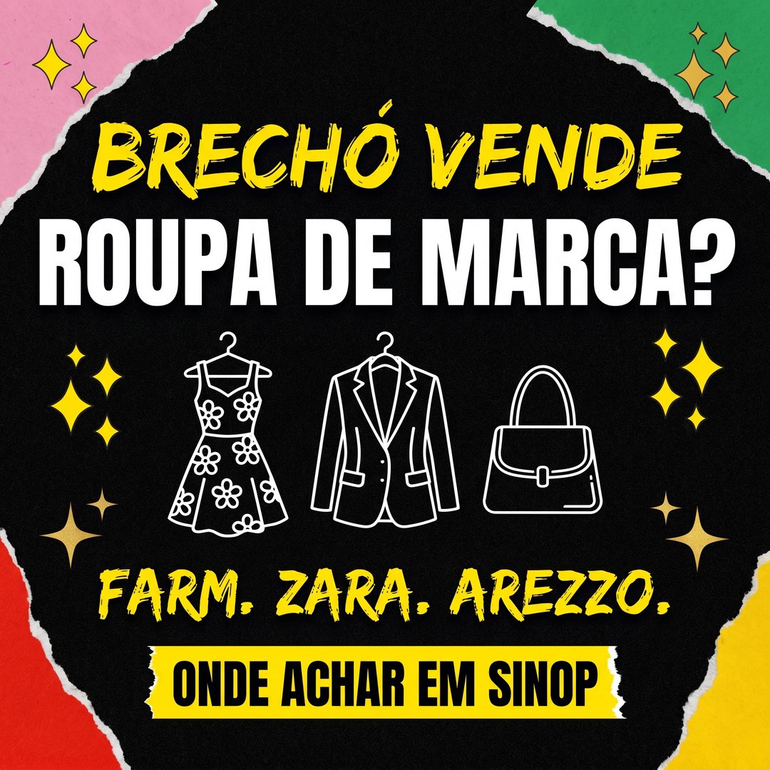 Brechó vende roupa de marca Farm Zara Arezzo em Sinop